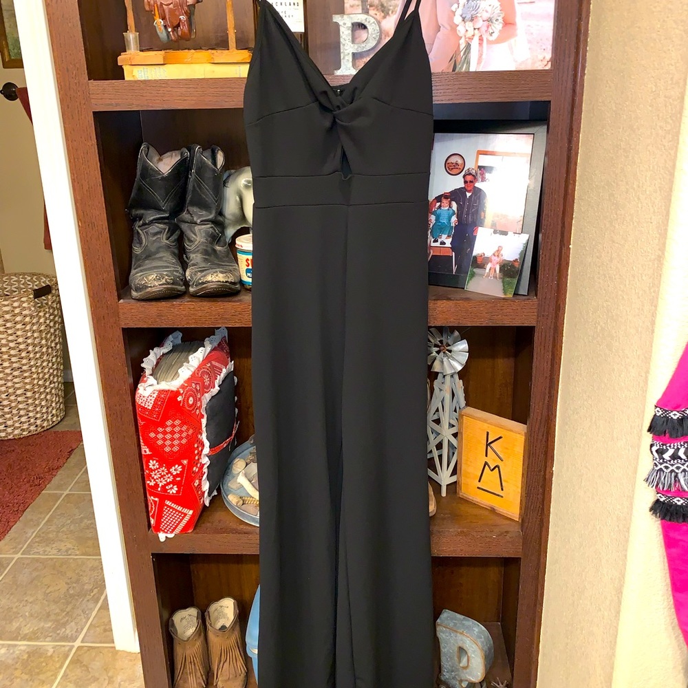 Spaghetti Strap, Flare Pant Jumpsuit
